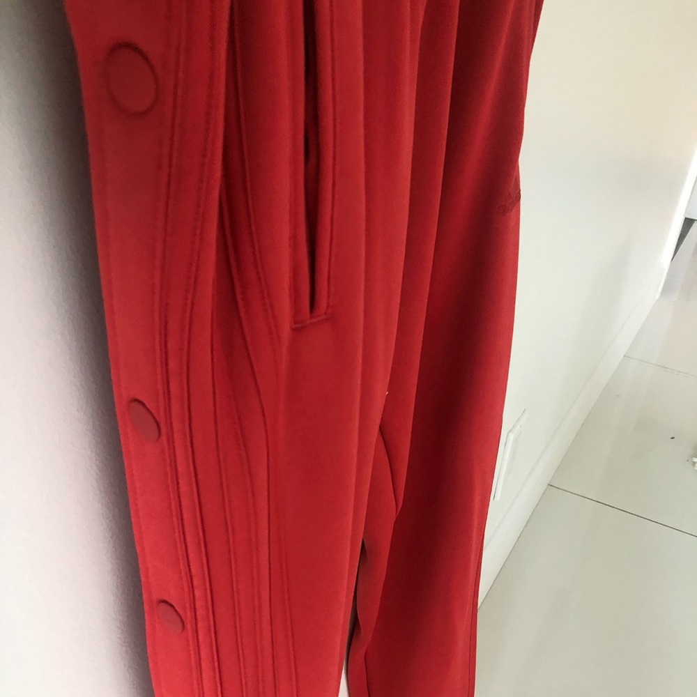 Red Adidas Button Snap Pants size XS